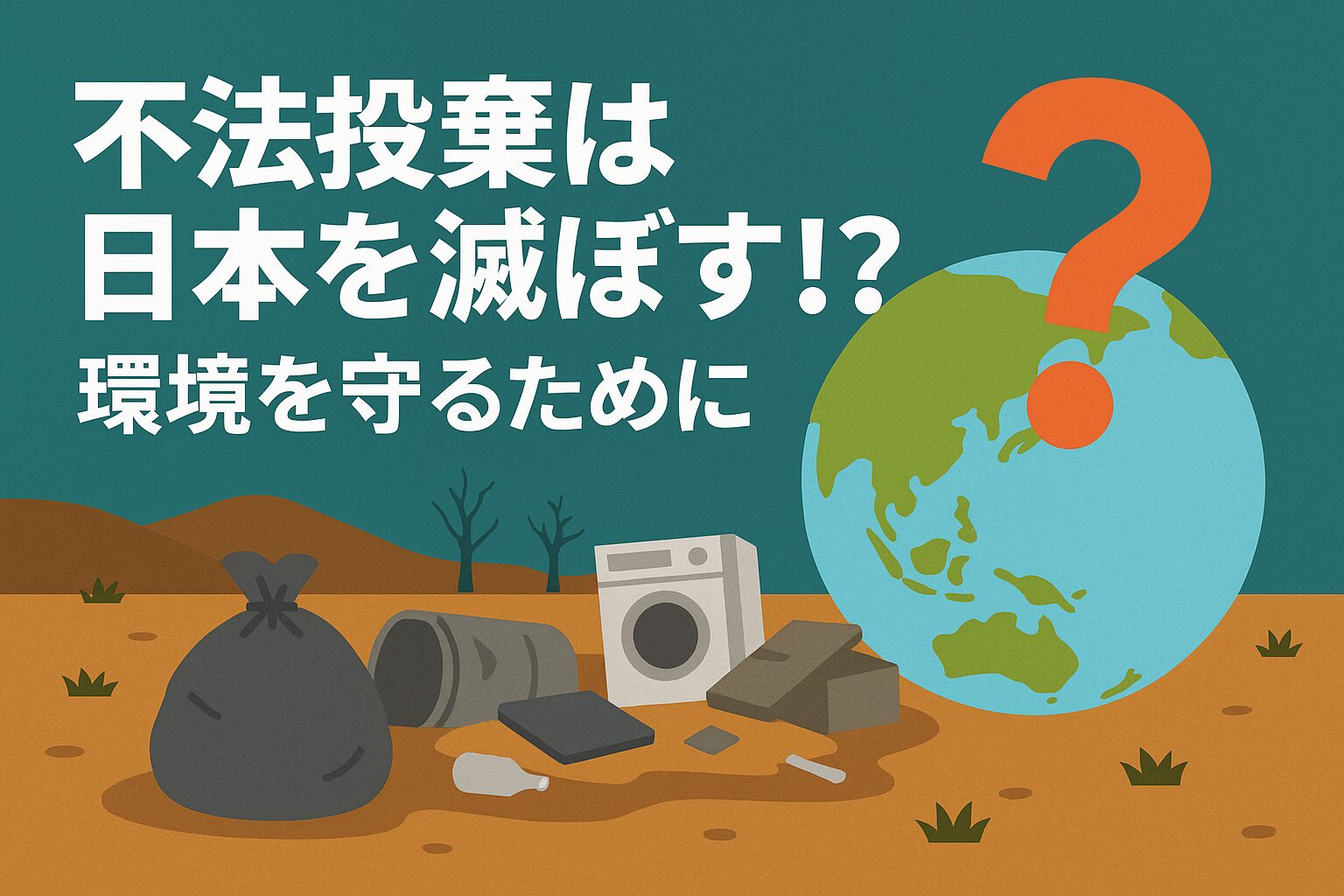 不法投棄は日本を滅ぼす！？｜環境を守るために