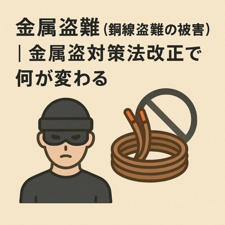 金属盗対策法改正で何が変わるのイメージ